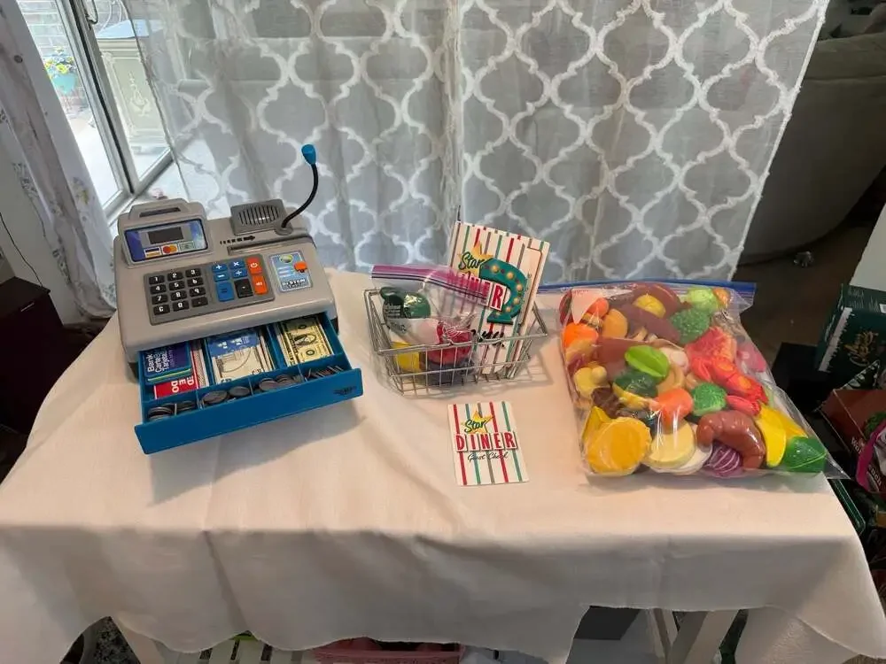 Dr. STEM Toys Talking Cash Register Pretend Play Set WORKS!